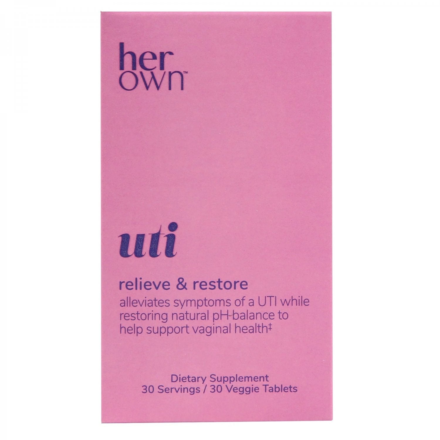 Her Own™ UTI Capsules – Triple Action Formula