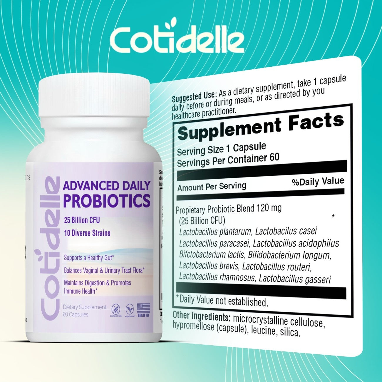 Advanced Women’s Probiotic for Gut Health, Vaginal Microbiome, UTI & Immunity Support